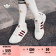 adidas NY 90 STRIPES經(jīng)典運(yùn)動(dòng)板鞋男女春季新款阿迪達(dá)斯三葉草 漢玉白/紅色/金色     37
