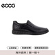 愛(ài)步（ECCO）商務(wù)男鞋 一腳蹬樂(lè )福鞋 S輕巧系列520314 01001黑色 40