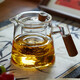 憶壺茶（YIHUTEA）玻璃茶壺泡茶器家用沏茶專用耐高溫茶具茶水分離過(guò)濾三件套煮茶壺 【雙接承重把-透明】泡茶壺 600ml