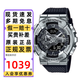 卡西歐（CASIO）手表男G-SHOCK小鋼炮金屬鋼鐵之心防震水雙顯學(xué)生運(yùn)動(dòng)電子表禮物 王一博同款GM-110-1A小鋼炮