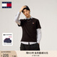 TOMMY JEANS【純色純棉】25新款夏季男裝平紋針織潮流刺繡短袖上衣T恤20322 黑色BDS M （推薦：135-150斤）