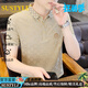SUSTYLE高端奢侈品男裝高檔短袖T恤男夏季新款polo翻領(lǐng)衫中年男士上衣 卡色 3XL