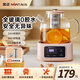 金正（NINTAUS）養(yǎng)生壺全玻璃花茶壺?zé)畨刂蟛杵骱銣厮畨仞B(yǎng)生水壺辦公室煮茶壺迷你0膠水煮水壺 全玻璃壺體【帶304不銹鋼濾網(wǎng)】 1.2L