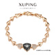 XUPING旭平首飾仿水晶經(jīng)典盾牌手鏈日常百搭送閨蜜生日禮物飾品 4號色-灰色 約18+2cm