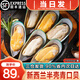 海澤鮮 新西蘭青口貝1000g半殼青口貝（免剝）貽貝火鍋燒烤食材 -【20-30只】 1000g(凈重)
