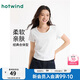 熱風(fēng)2025年夏季新款女士U領(lǐng)短T恤F01W25685 04白色 M