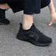 斯凱奇（Skechers）男鞋秋冬軟底網(wǎng)面鞋2025新款輕便休閑一腳蹬穿脫黑色運動(dòng)鞋男 8790257-BBK /黑色 39