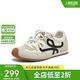 百思圖百思圖25夏運(yùn)動(dòng)德訓(xùn)鞋平跟女休閑鞋D3072BM5 米色 39