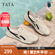 他她（TATA）2025夏商場(chǎng)同款舒適百搭休閑男鞋新款74H20BM5 米白/蘭 40