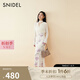 SNIDEL2025春夏新品時尚高腰開叉印花魚尾半身裙含腰帶SWFS251204 粉色 S (0)