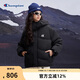 Champion冠軍連帽羽絨服女新款潮牌短款保暖加厚外套戶外 黑色 M 