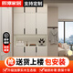 辰潭家居實(shí)木入戶鞋柜換鞋凳家用門口靠墻多功能玄關(guān)柜收納置物陽(yáng)臺(tái)儲(chǔ)物柜 實(shí)木奶白色120*32*240加頂柜
