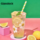 Glasslock&wigglewiggle聯(lián)名款高顏值大容量玻璃水杯家用咖啡杯女夏季500ml