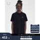 Fred Perry男士休閑T恤2025夏季套頭休閑運(yùn)動(dòng)麥穗短袖潮M4613 NYX/藏青色 M
