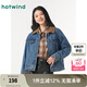 熱風(fēng)牛仔夾克外套女春季新款女士復(fù)古百搭基礎(chǔ)休閑通勤牛仔短外套上衣 06蘭色 S