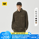CAT卡特新品男士工裝風(fēng)格燈芯絨兩貼袋襯衫內(nèi)外可穿襯衫 墨綠色 2XL