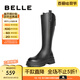百麗（Belle）時(shí)尚彈力靴女商場同款舒適長筒靴B9F1DDG4 黑色 39 (245mm)