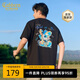 卡賓精致繡花T恤25夏季生動(dòng)有趣色彩豐富 煤黑色01  XL /180/52 
