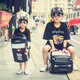 PointKid可坐騎卡通汽車(chē)兒童拉桿箱男孩旅行箱小學(xué)生可坐行李箱皮箱登機箱 可坐騎-黑色越野汽車(chē) 20英寸 3歲-9歲適用