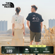 北面（The North Face）【都市經(jīng)典系列】短袖T恤小熊 情侶款男女戶外圓領(lǐng)25年夏季8F5R QLI/米白色 M /170