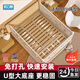 冠力朗（GUANLILANG）嬰兒床護(hù)欄寶寶防摔防護(hù)欄床上邊防掉免打孔擋板兒童安全加高圍欄 親子時(shí)光【U型底座免打孔】 三面裝【1.8m+2.0m+2.0m】