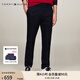 TOMMY HILFIGER【斜紋微彈】男裝經(jīng)典商務(wù)通勤錐形褲長褲西褲休閑褲35152 藏青色DW5 -寬松版-正常拍 36 (2.9尺)