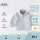 戴維貝拉（DAVE＆BELLA）搖粒絨兒童外套休閑男童上衣洋氣寶寶衣服女童外衣秋冬新款童裝 青霧藍(lán)【現(xiàn)貨】DB4237540 90 cm（建議身高80-90cm）