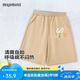 MQDMINI兒童褲子夏季男童短褲休閑外出5分褲 GOGO字母卡其120