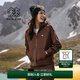 KOLON SPORT/可隆夾克 女子戶外運動登山徒步內(nèi)里針織抓絨外套 LKJK4WTT56-DN 深棕色 XL 175/96A
