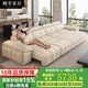 顧菲家居電動(dòng)沙發(fā)床伸縮一體兩用多功能沙發(fā)勞倫斯沙發(fā)客廳零靠墻真皮沙發(fā) 3.1米【三電動(dòng)】 豪華版【接觸面加厚頭層黃牛皮】