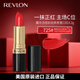 露華濃（Revlon）麗采保濕滋潤唇膏黑管口紅4.2g酷愛正紅725#女士不掉色節(jié)日禮物