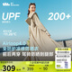蕉下（beneunder）防曬衣女前后兩穿寬松防曬服全防護(hù)騎行戶外AL821沙杏咖M