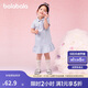 巴拉巴拉童裝兒童連衣裙女童寶寶裙子夏裝2025學院polo裙繡花208225111020