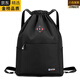 EKK日本進(jìn)口名牌折疊旅行包束口袋雙肩包女輕便簡(jiǎn)易抽繩收納包大容量 黑色