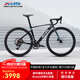 喜德盛公路自行車2025款A(yù)D350碳纖前叉座管功率計齒盤鋁合金超輕氣動 鴿子灰 510mm