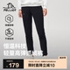 伯希和（Pelliot）戶外抓絨褲男女春季搖粒絨保暖休閑衛(wèi)褲長(zhǎng)褲124311238黑L