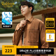 卡賓（CABBEEN）【可外穿】長(zhǎng)袖襯衫男2024秋季新款寬松純色潮牌外套城市輕戶外 褐色45 M /170/48