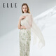 ELLE【100%亞麻禮盒裝】女士絲巾春夏披肩百搭送媽媽送女友禮物