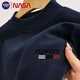 NASA BASE長袖t恤男春秋新款半高領(lǐng)德絨重磅保暖T恤男青年百搭打底衫男潮 單件-5016-藍(lán)色 3XL （155-170斤）