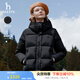 哈吉斯（HAZZYS）女裝 秋冬款女士【PHIZ系列】面包羽絨服ASFSU0BDX38 黑色BK S （155/80A 36）