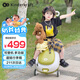 KinderKraftkk遛娃行李箱可坐兒童箱包推車神器旅行拉桿箱魔法蛋生日禮物綠
