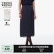 Teenie Weenie小熊半身裙女2025春夏新款復(fù)古摩登波點(diǎn)雪紡長款半身裙女 藏青色 XS
