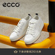 愛步（ECCO）25年夏季新款牛皮潮流出街厚底板鞋 街頭ACE男鞋856814 白色42