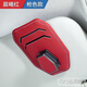 拓瑪仕（TUOMASHI）車(chē)載眼鏡夾遮陽(yáng)板多功能眼鏡盒墨鏡夾收納盒磁吸金屬汽車(chē)內(nèi)眼鏡架 六邊形-深曜黑-【晨曦紅】