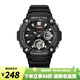 卡西歐（CASIO）手表男十年電力 戶外運(yùn)動男表 多功能石英學(xué)生手表學(xué)生表七夕禮物 AEQ-120W-1A