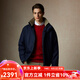 Scofield【90鵝絨】男裝24年冬季新款立領寬松老錢風短款羽絨服 藏青色 XL (180)