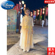 迪士尼（Disney）女童新中式套裝夏季2025新款兒童漢服童裝衣服女孩國風唐裝兩件套 黃色中袖款 140 建議9~10歲【130-140cm】