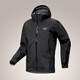始祖鳥（ARC'TERYX）beta系列男款沖鋒衣 硬殼輕量防風(fēng)連帽戶外硬殼 男裝夾克 beta jacket黑色 Black M（建議69-81kg）