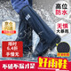 安達(dá)通 雨鞋套 防水鞋套雨雪戶(hù)外防滑耐磨成人中高筒靴套 L碼40-42