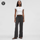 lululemon丨Zip-Pleat 女士拉鏈褶飾可調節長(cháng)褲 *常規偏短 LW5GXNS 石墨灰 XS